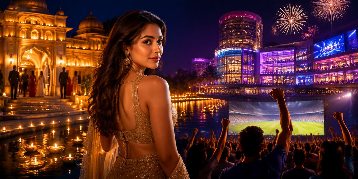 Online Teen Patti gameplay neon theme on mobile device